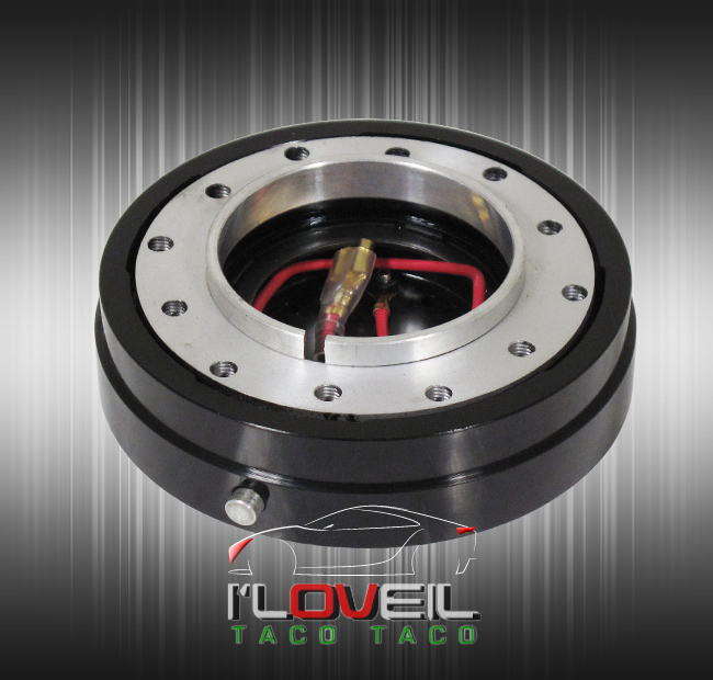 320MM DETACHABLE STEERING WHEEL KIT 1.5" THIN QUICK RELEASE ADAPTER